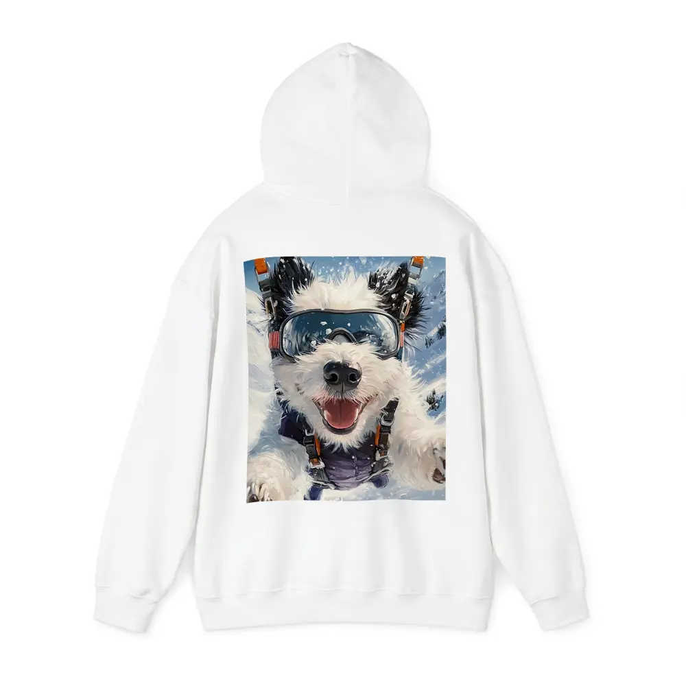 Happy Dog Skydiving Snow Mountain Adventure – Hoodies