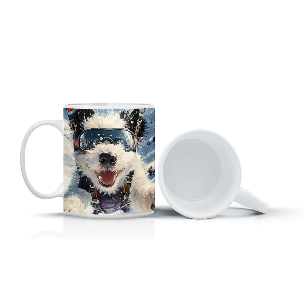 Happy Dog Skydiving Snow Mountain Adventure – Mugs