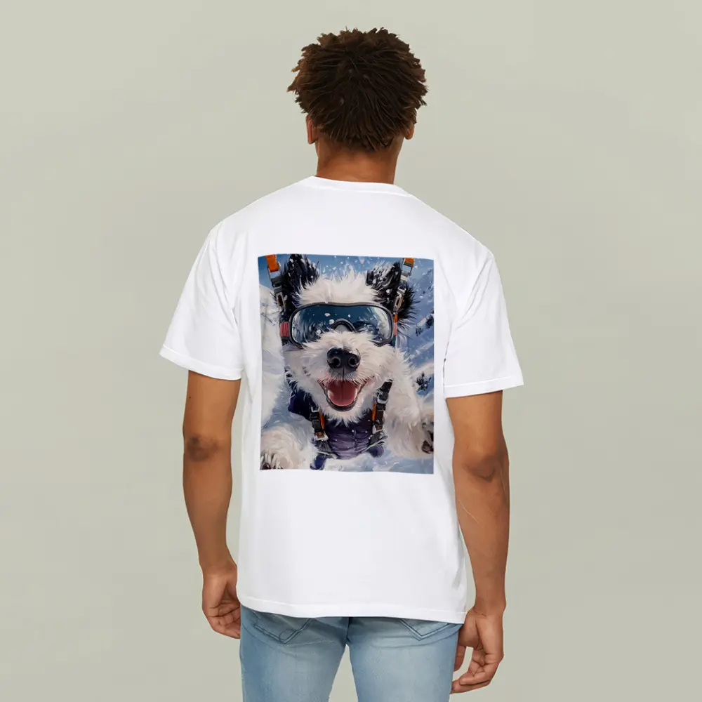 Happy Dog Skydiving Snow Mountain Adventure – T-Shirts