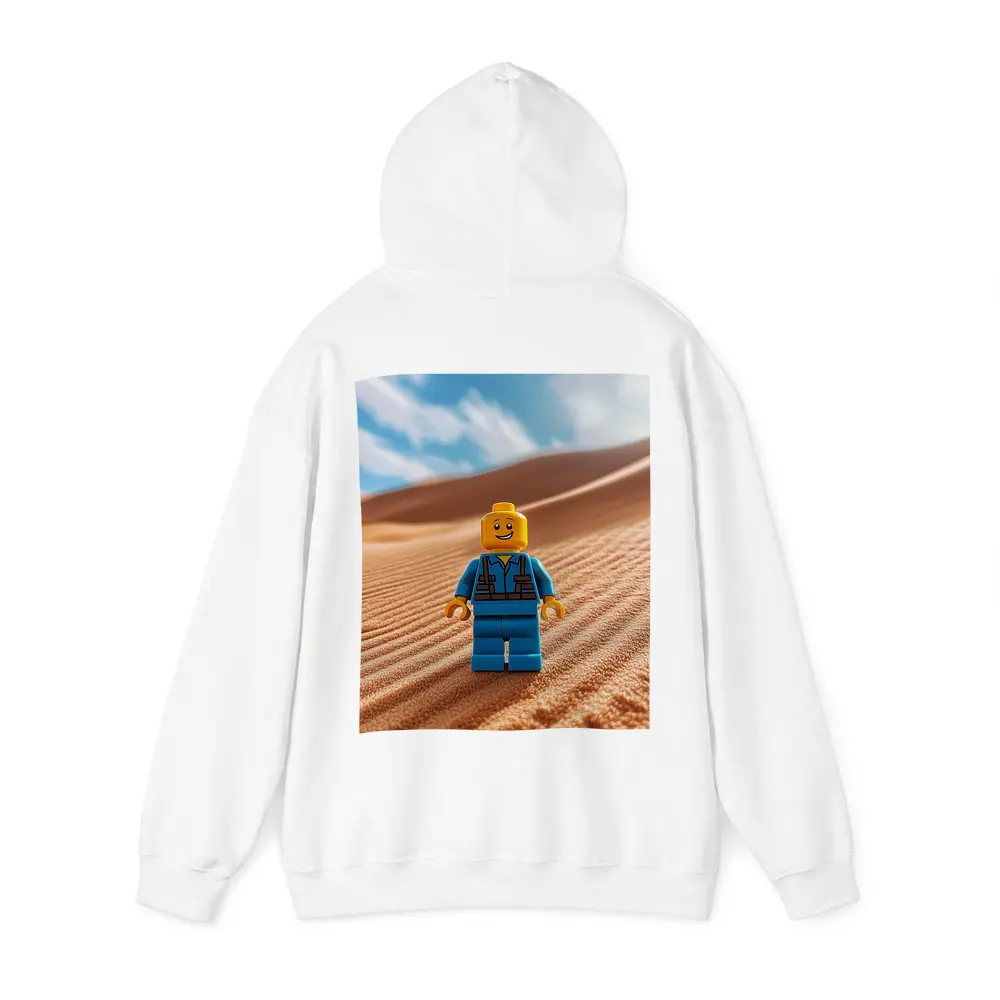 Lego Minifigure Standing On Desert Sand Dunes – Hoodies