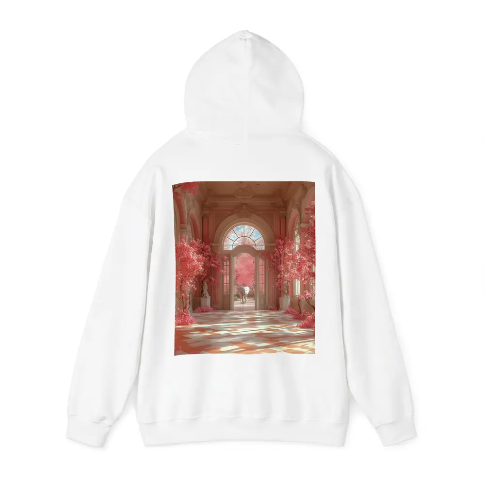 Elephant Pink Blossom Baroque Hall Art – Hoodies
