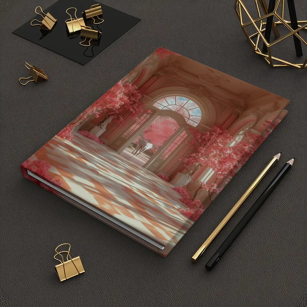 Elephant Pink Blossom Baroque Hall Art – Notebooks