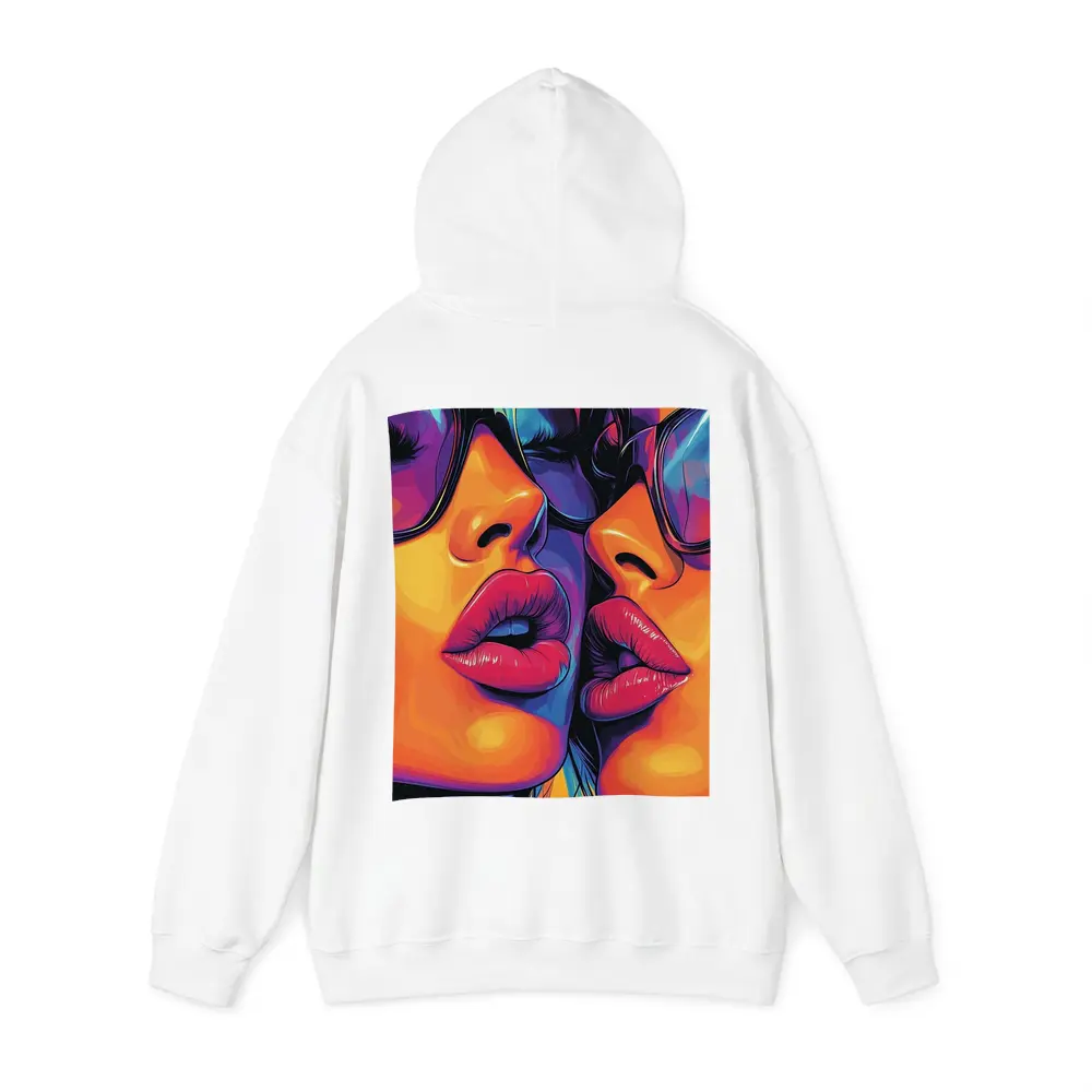 Two Women Pop Art Bold Colorful Faces – Hoodies