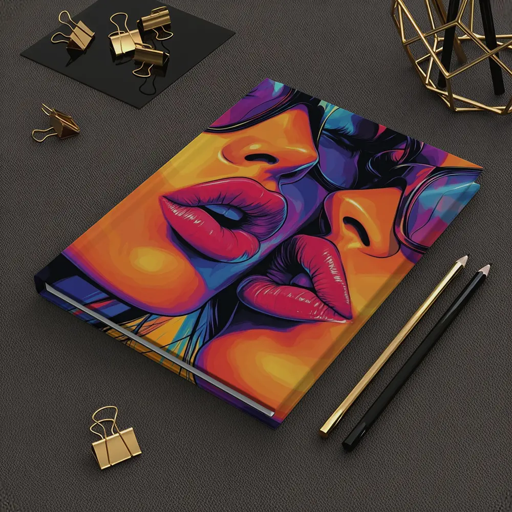 Two Women Pop Art Bold Colorful Faces – Notebooks