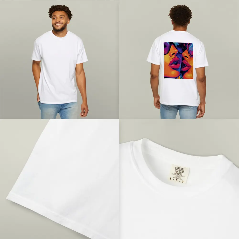 Two Women Pop Art Bold Colorful Faces – T-Shirts