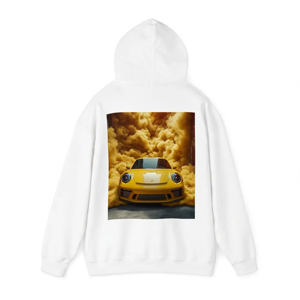Yellow Porsche 911 Golden Smoke Cloud – Hoodies