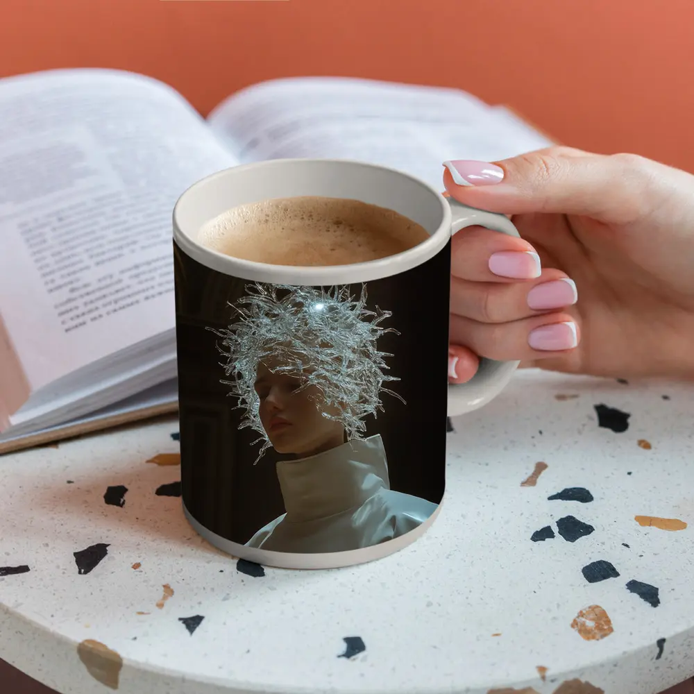 Figure Crystal Crown White Turtleneck Dark Cathedral – Mugs