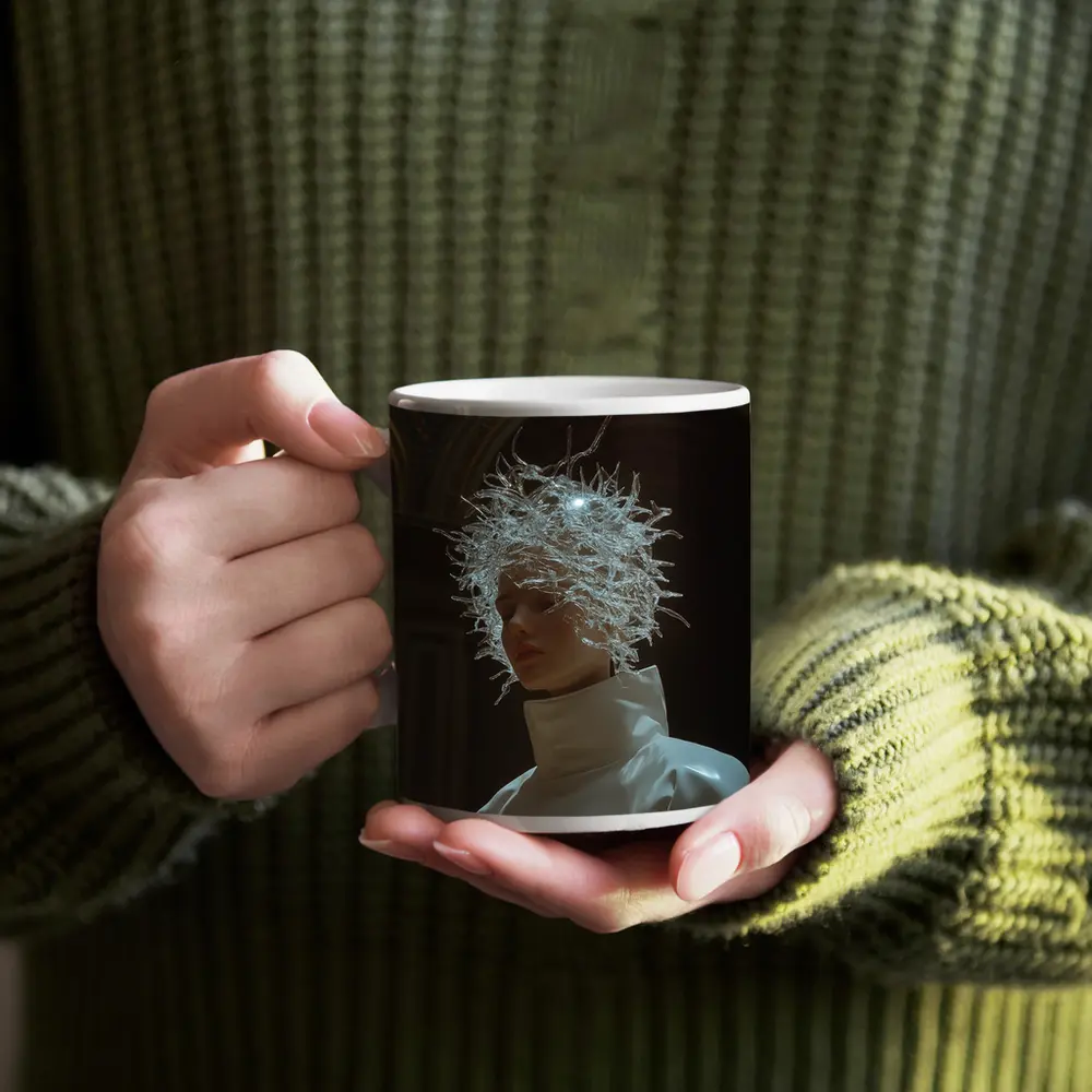 Figure Crystal Crown White Turtleneck Dark Cathedral – Mugs