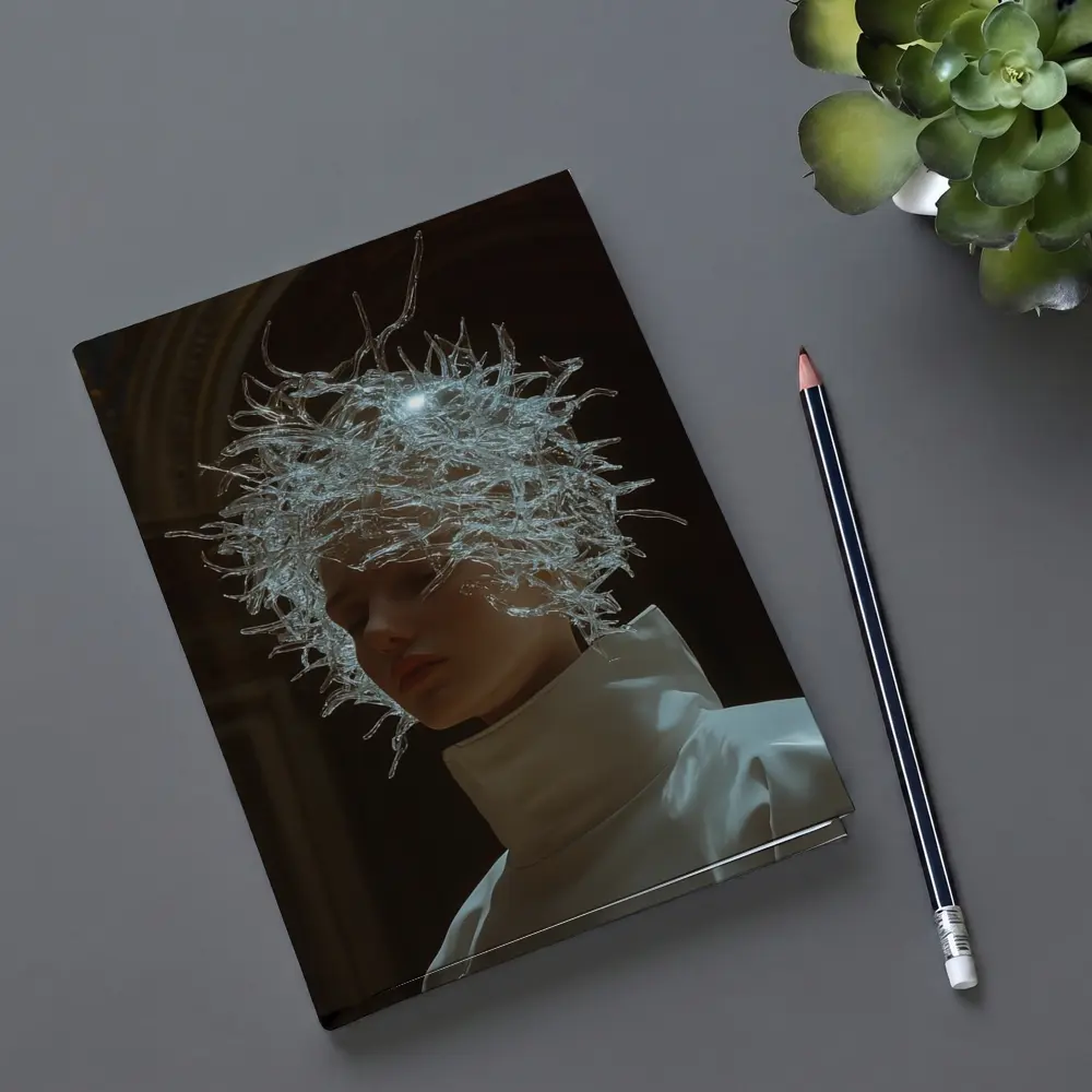 Figure Crystal Crown White Turtleneck Dark Cathedral – Notebooks