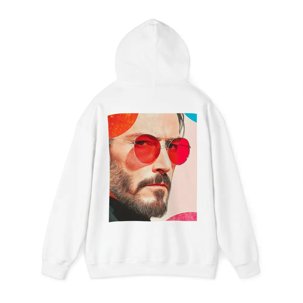 Bearded Man Red Sunglasses Pop Art Portrait – Hoodies