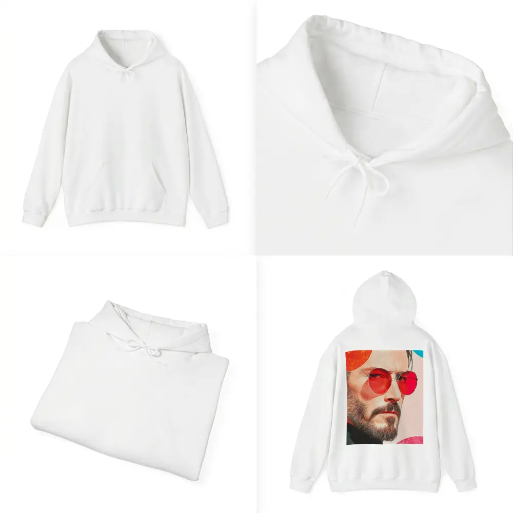 Bearded Man Red Sunglasses Pop Art Portrait – Hoodies