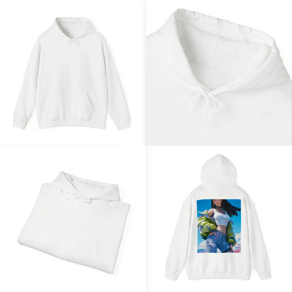 Anime Girl Graffiti Street Art Style – Hoodies