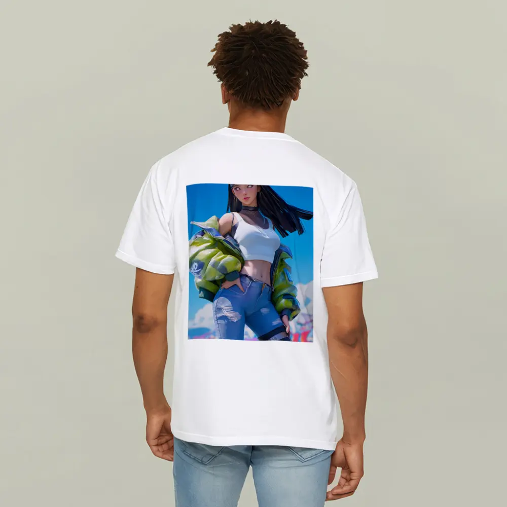 Anime Girl Graffiti Street Art Style – T-Shirts