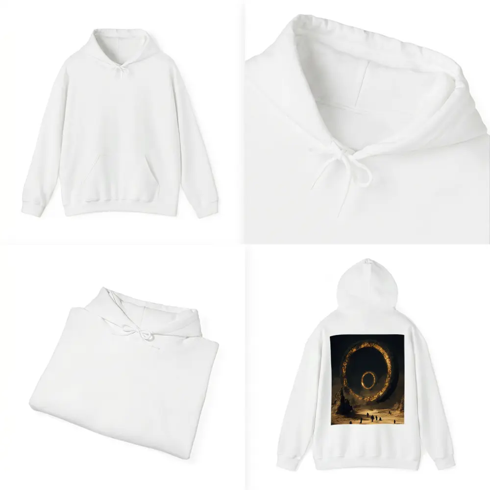 Ancient Stone Ring Desert Sci Fi Art – Hoodies