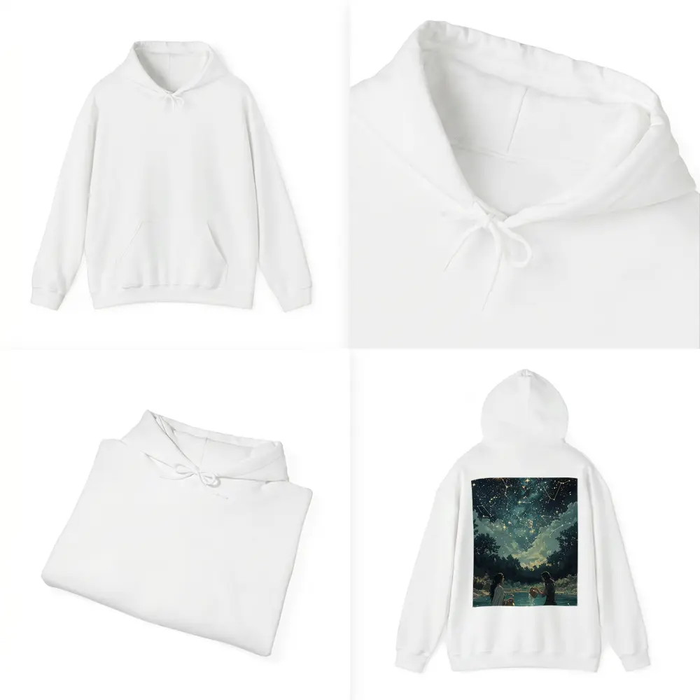 Aquarius Zodiac Women Pouring Water Night Sky – Hoodies