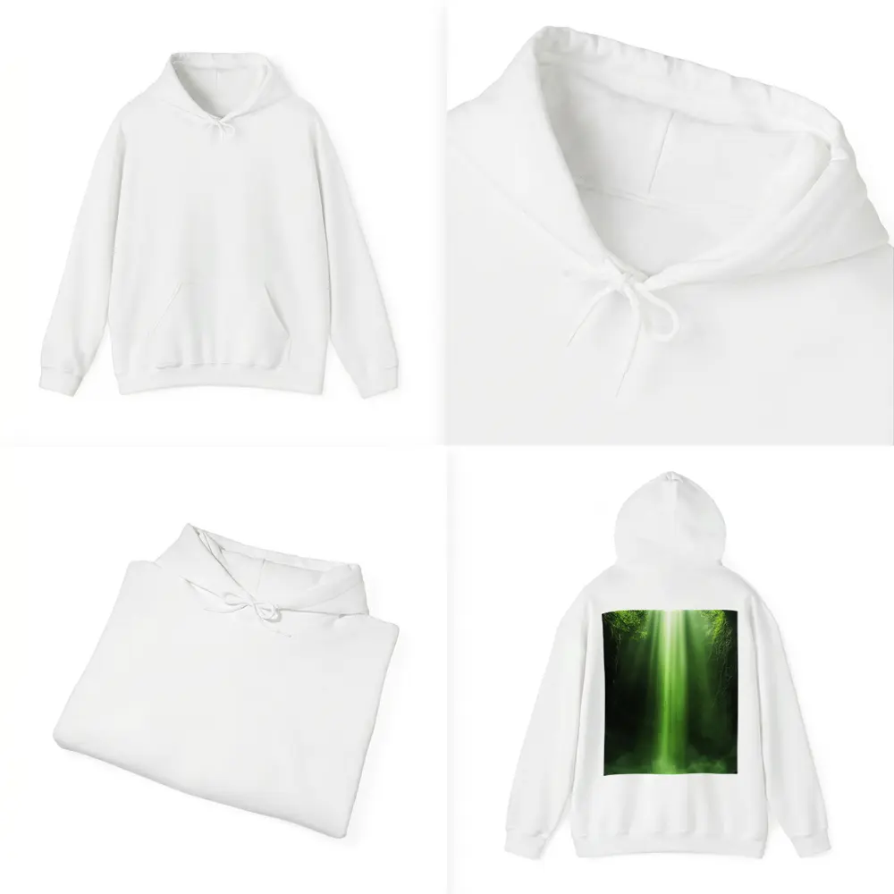 Lone Figure Green Light Forest Canyon – Hoodies