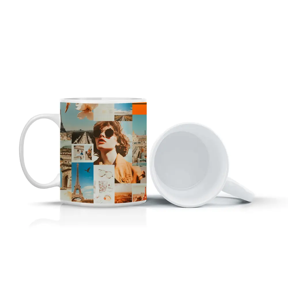 Paris Eiffel Tower Fashion Collage Aesthetic – Mugs