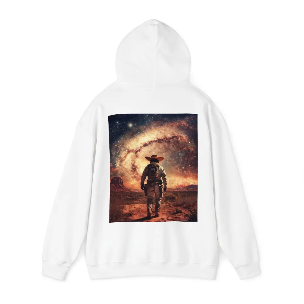 Space Cowboy Walking Through Desert Galaxy – Hoodies