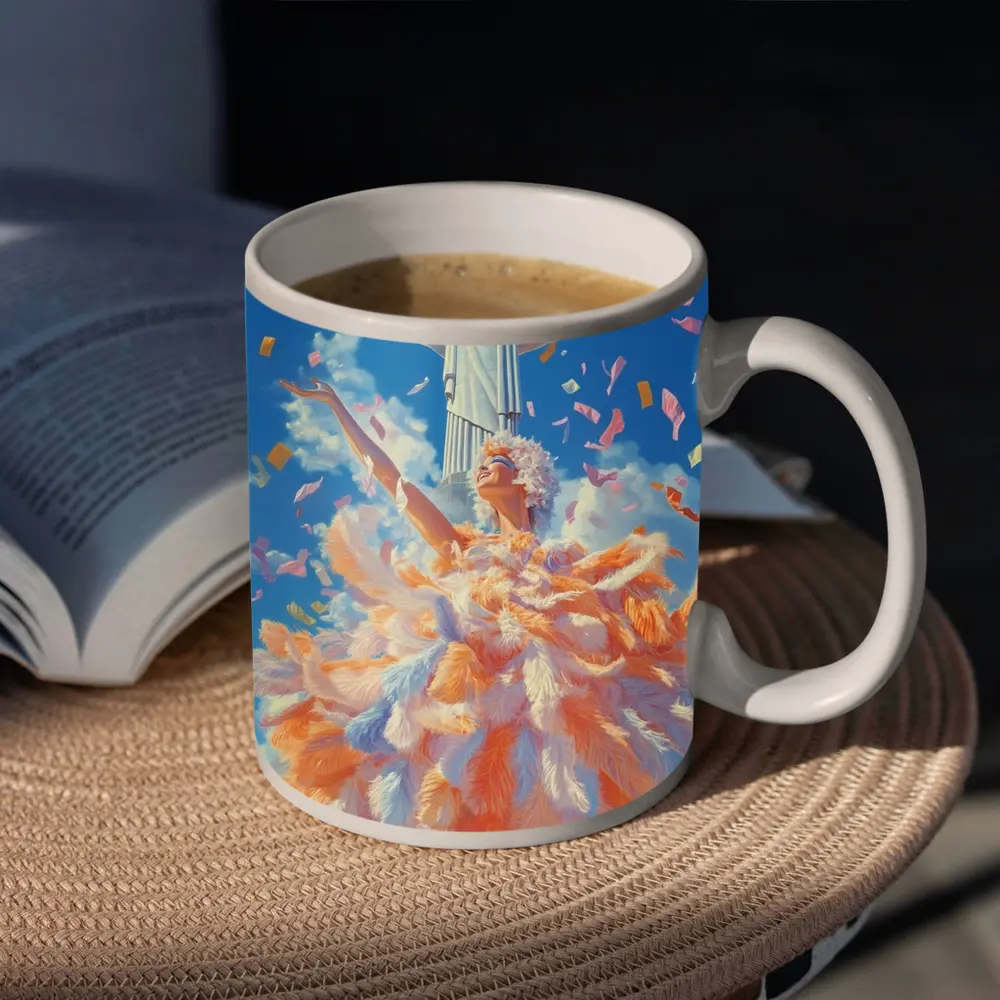 Rio Carnival Dancer Christ Redeemer Confetti – Mugs