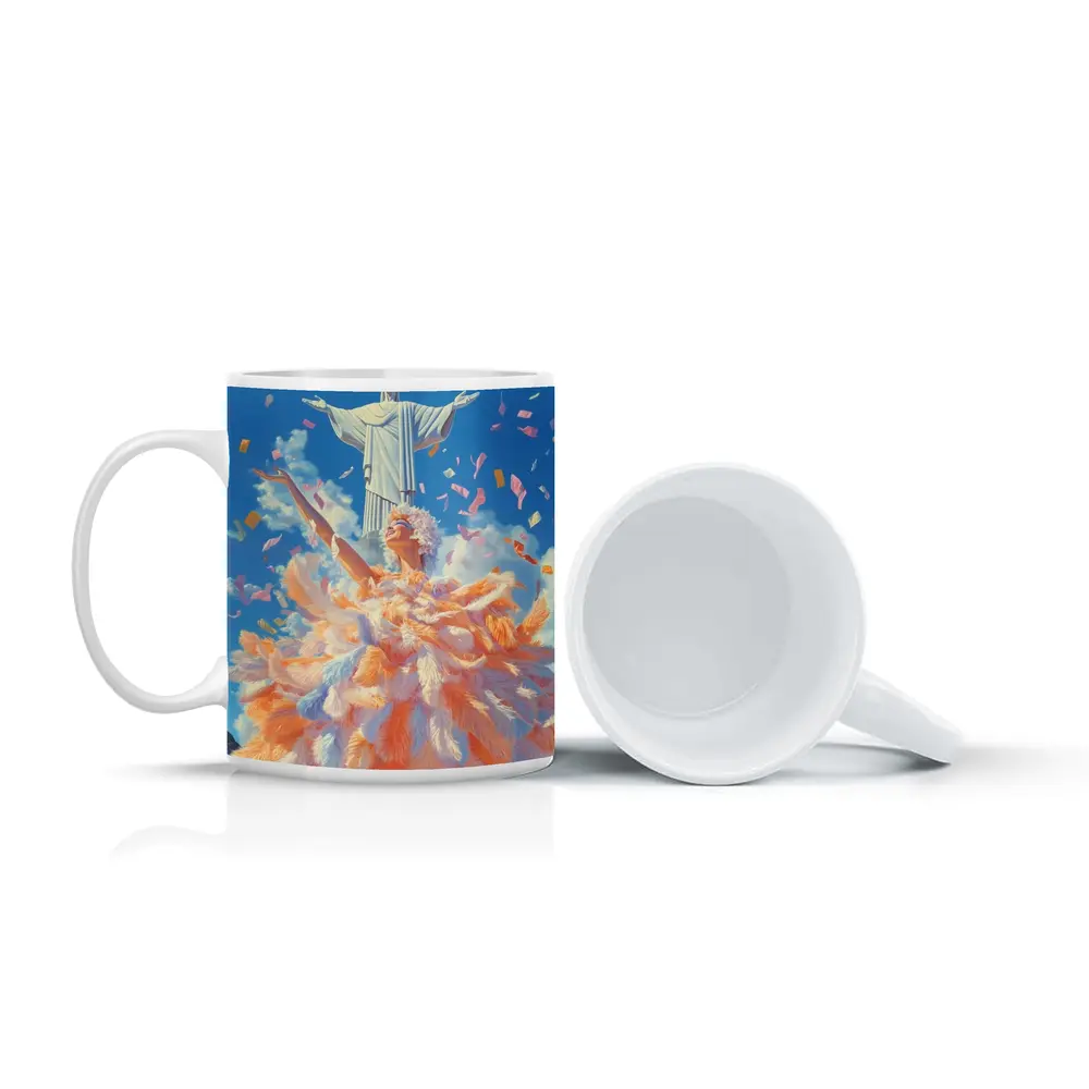Rio Carnival Dancer Christ Redeemer Confetti – Mugs