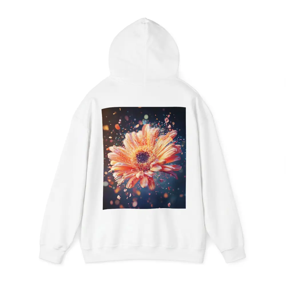 Exploding Gerbera Daisy Orange Bokeh Background – Hoodies
