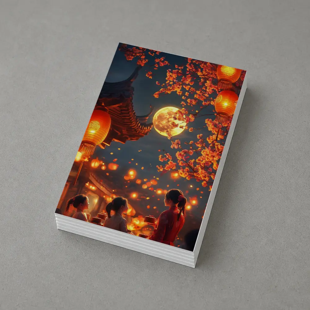 Chinese Lantern Festival Full Moon Night – Postcards