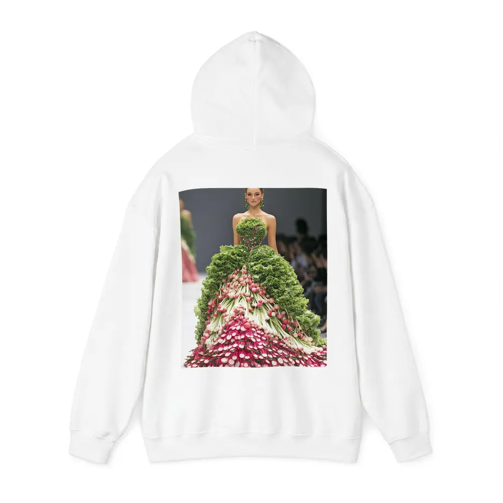 Fashion Model Wearing Vegetable Gown Runway – Hoodies
