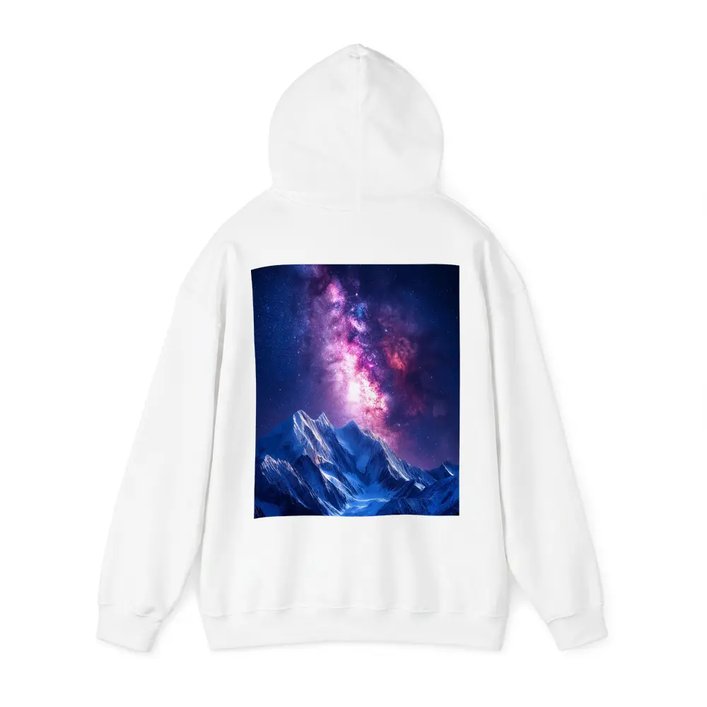 Milky Way Galaxy Over Snowy Mountain Night – Hoodies