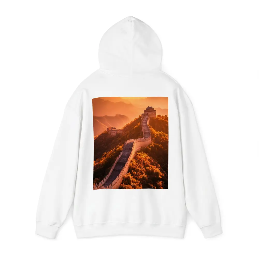 Great Wall of China Golden Sunset Mountains – Hoodies