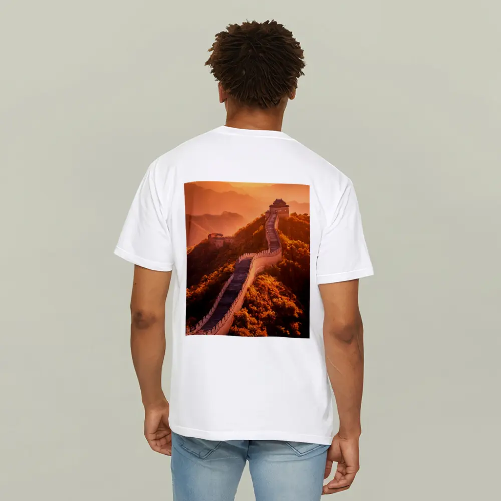 Great Wall of China Golden Sunset Mountains – T-Shirts