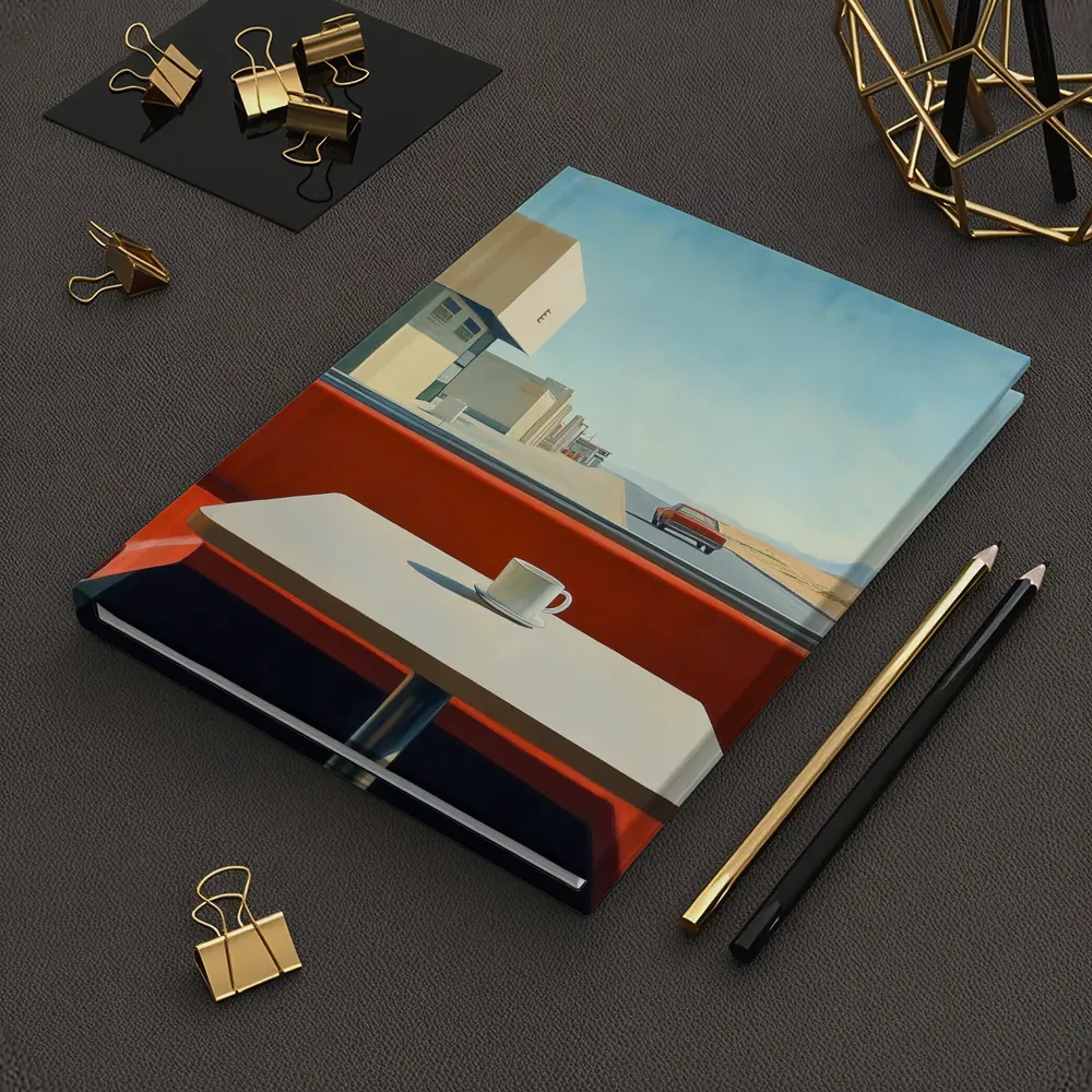 Desert Diner Booth Coffee Retro Painting – Notebooks