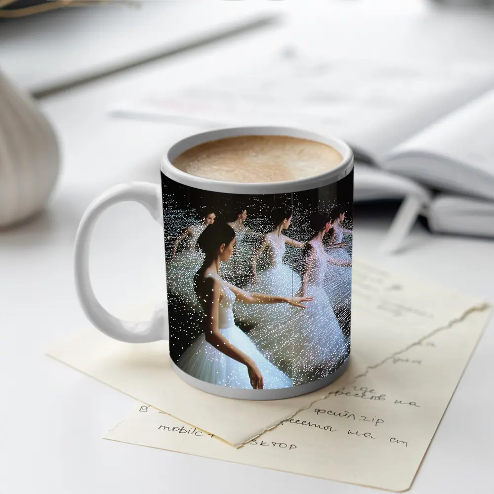 Ballet Dancer Infinite Mirror Light Installation – Mugs