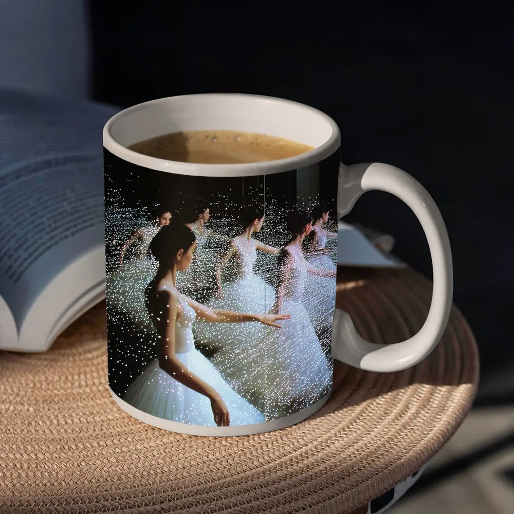 Ballet Dancer Infinite Mirror Light Installation – Mugs