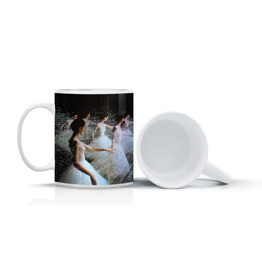 Ballet Dancer Infinite Mirror Light Installation – Mugs