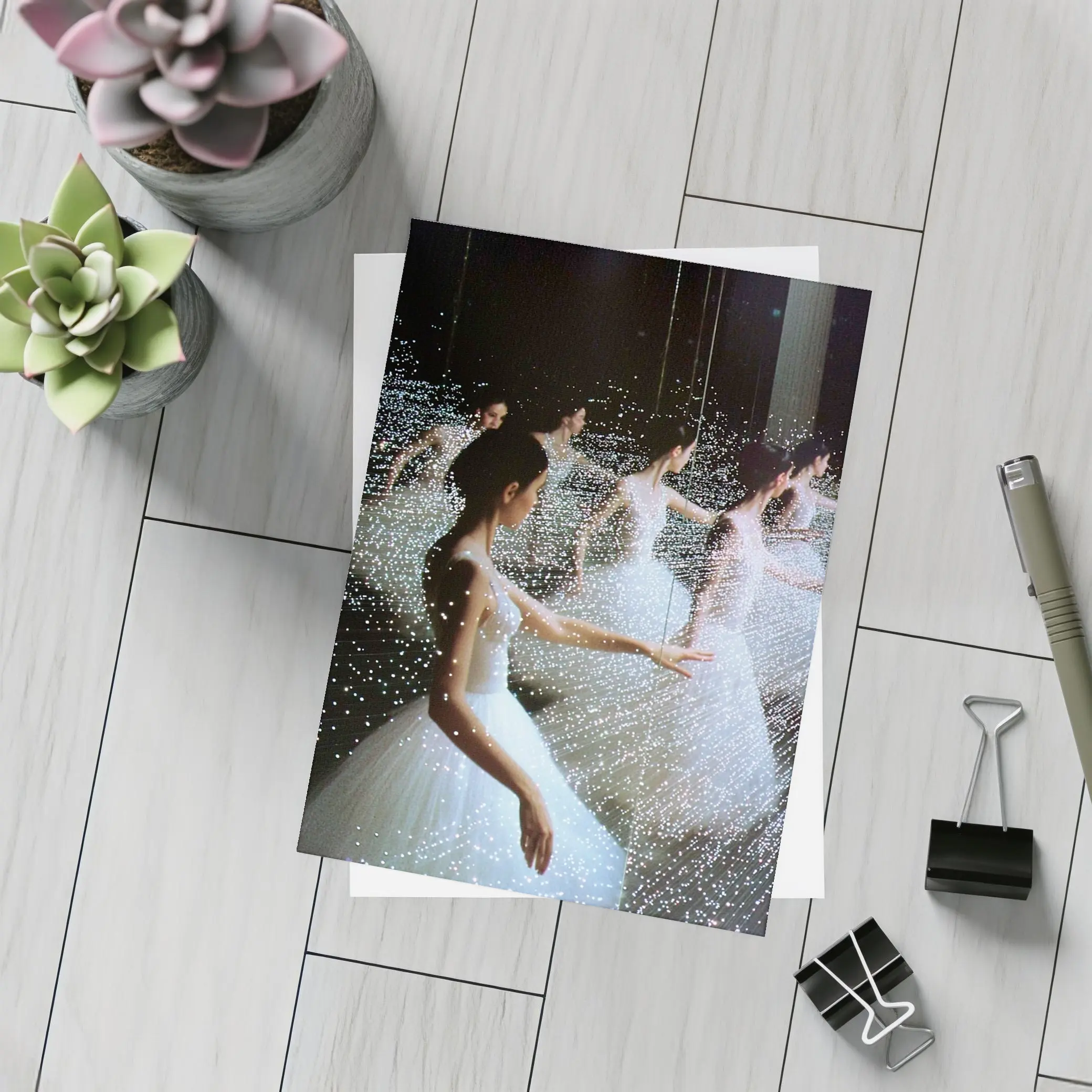 Ballet Dancer Infinite Mirror Light Installation – Postcards