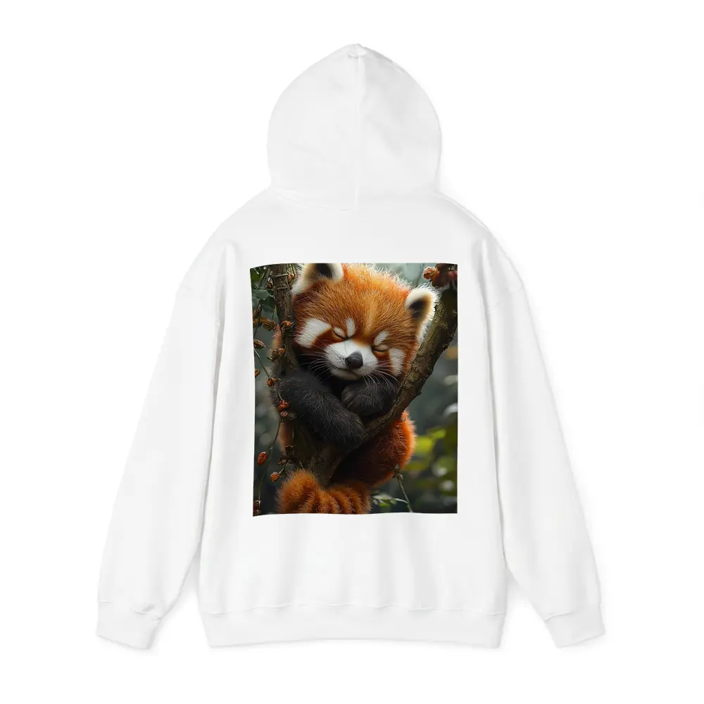 Red Panda Sleeping on Forest Tree Branch – Hoodies