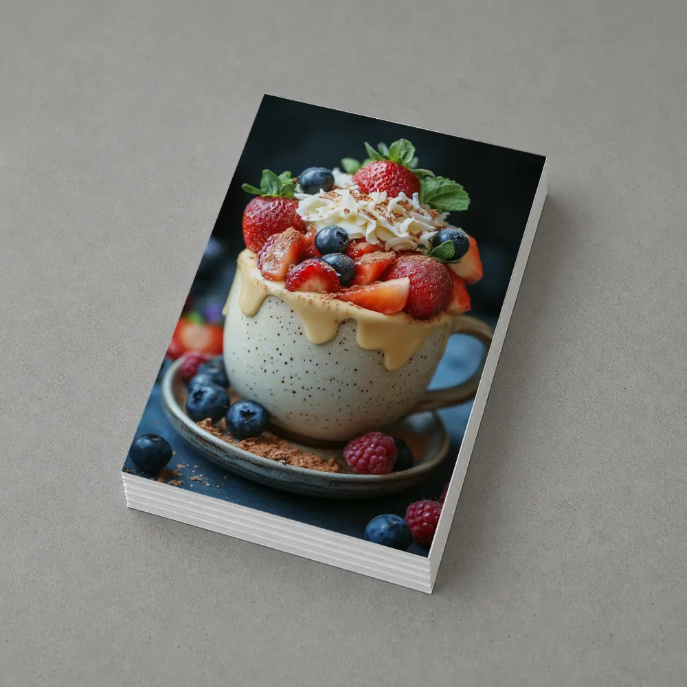Berry Dessert Cup With Caramel Drizzle – Postcards