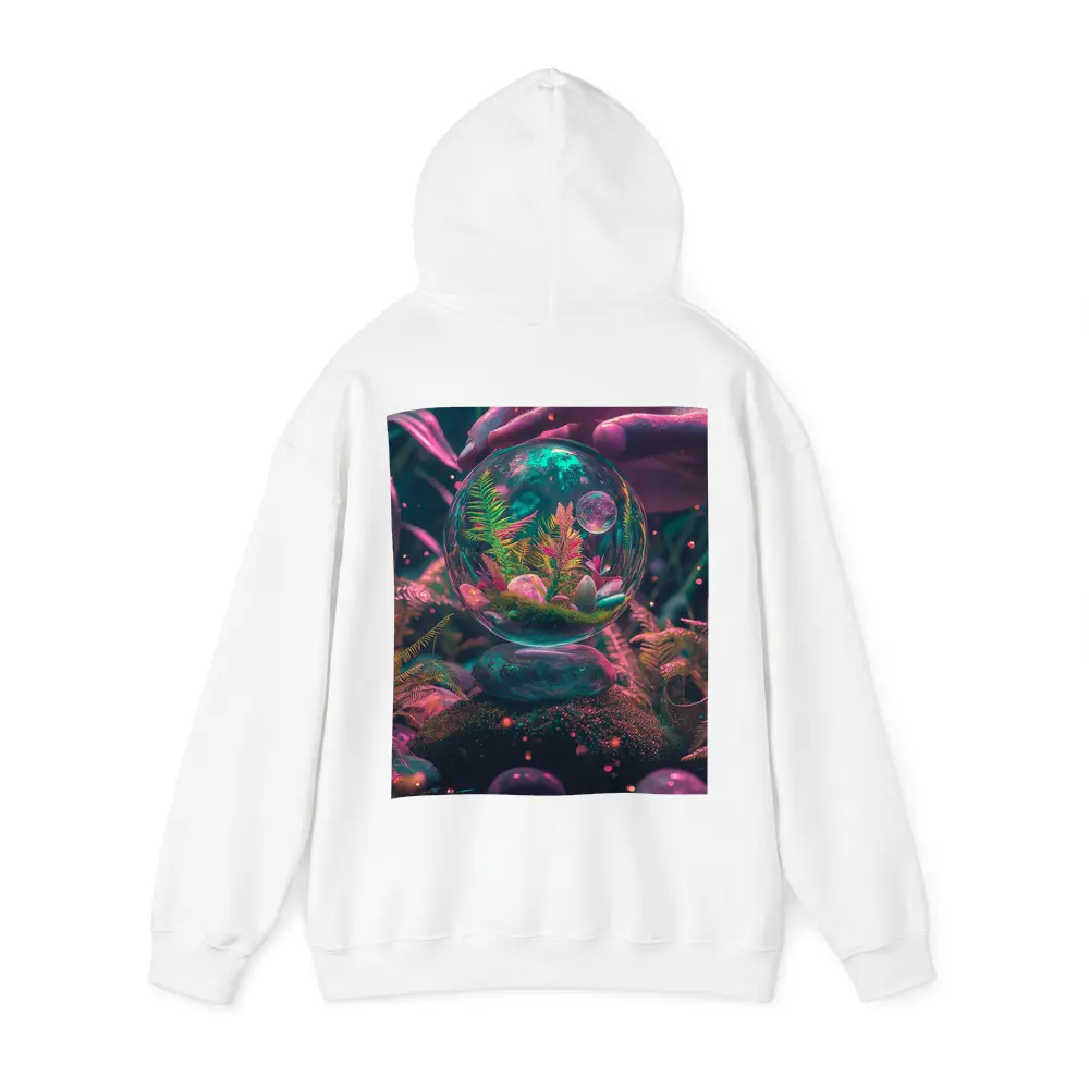 Glass Terrarium Sphere Neon Fantasy Garden – Hoodies