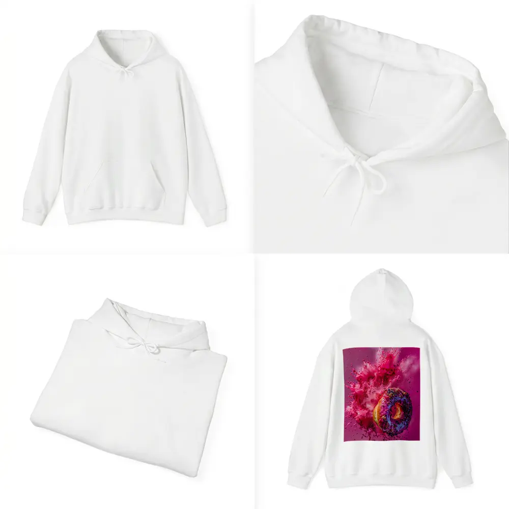 Purple Glazed Donut Pink Powder Explosion – Hoodies