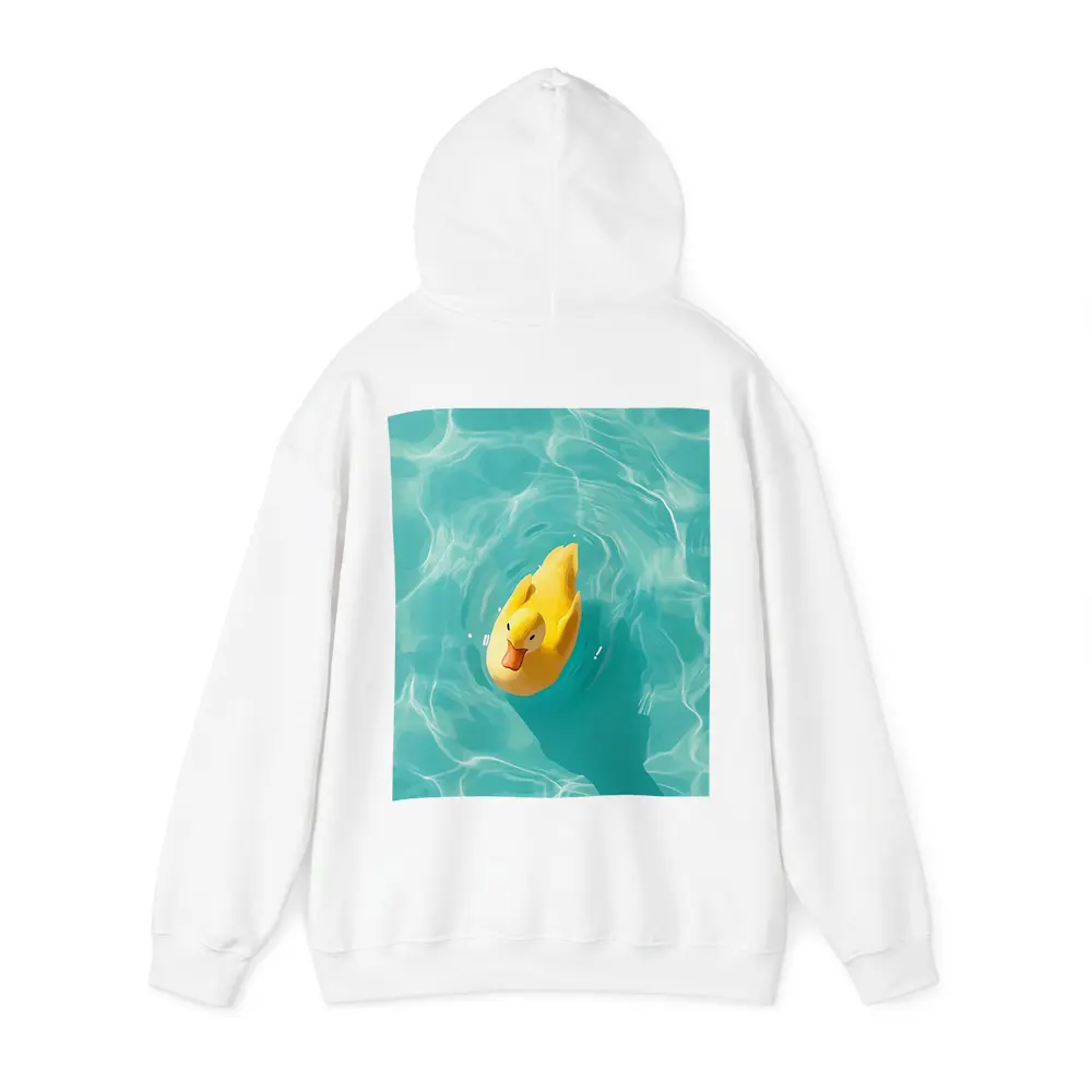 Yellow Rubber Duck Floating Teal Pool – Hoodies