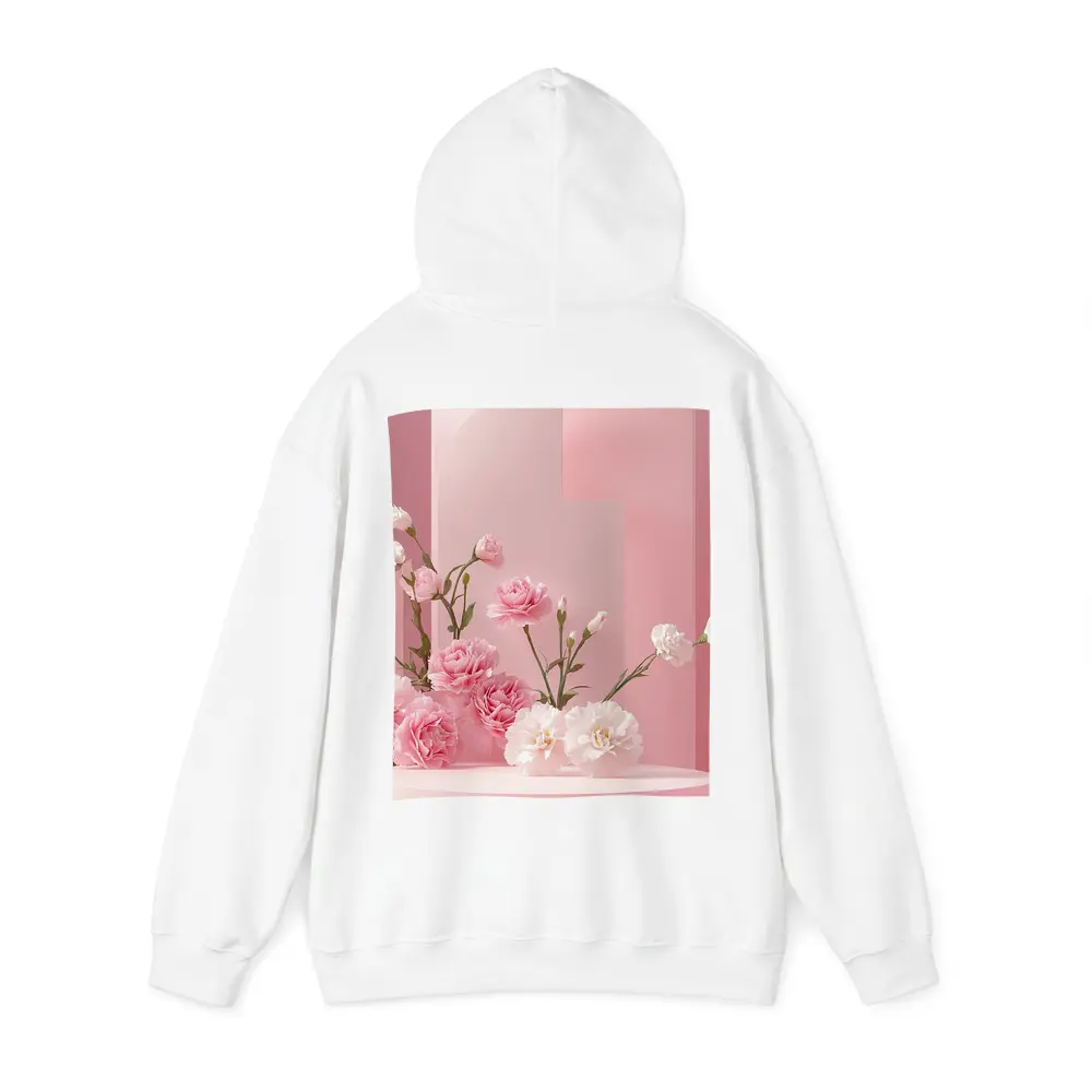 Pink Carnations on Soft Pink Studio – Hoodies