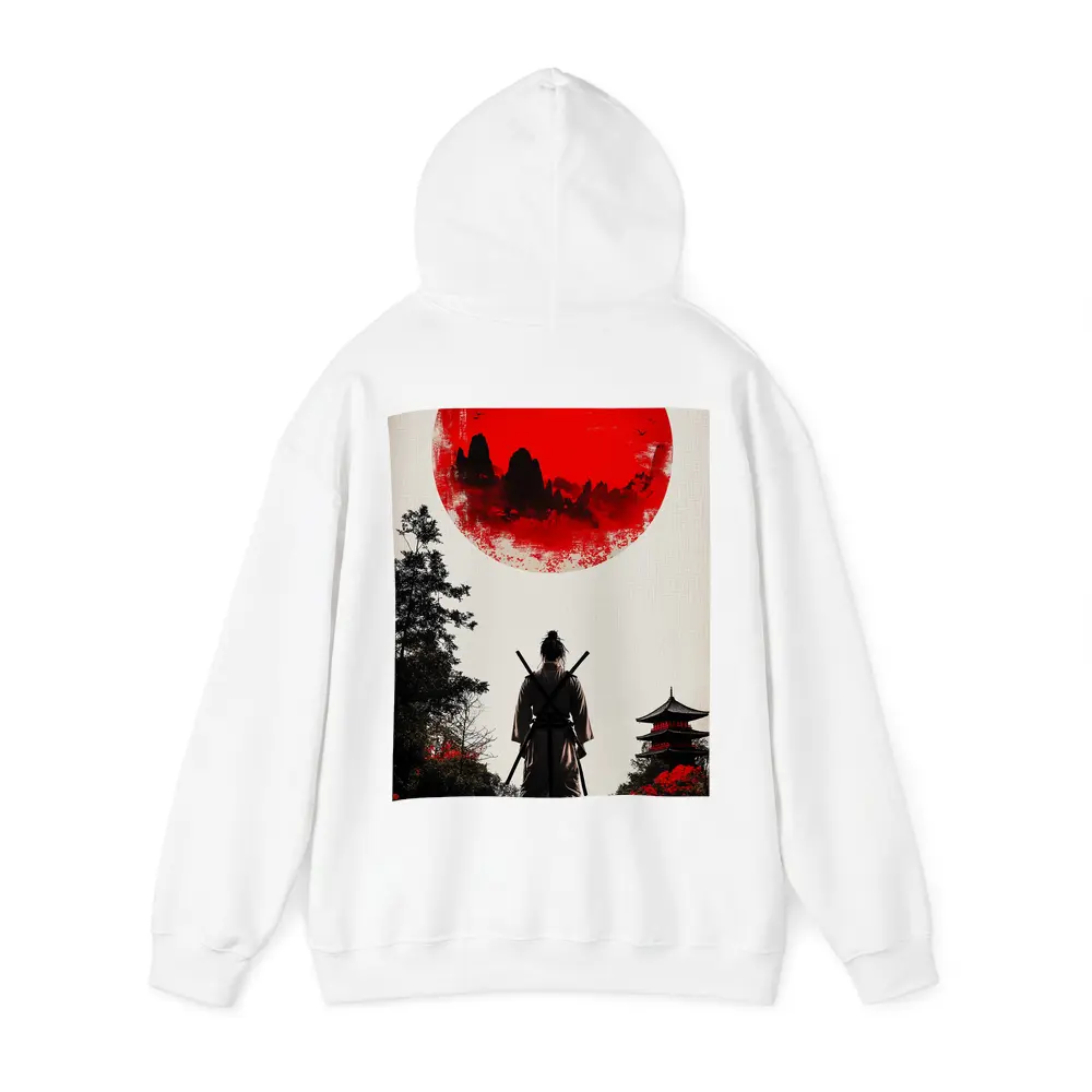 Samurai Warrior Red Sun Japanese Art – Hoodies