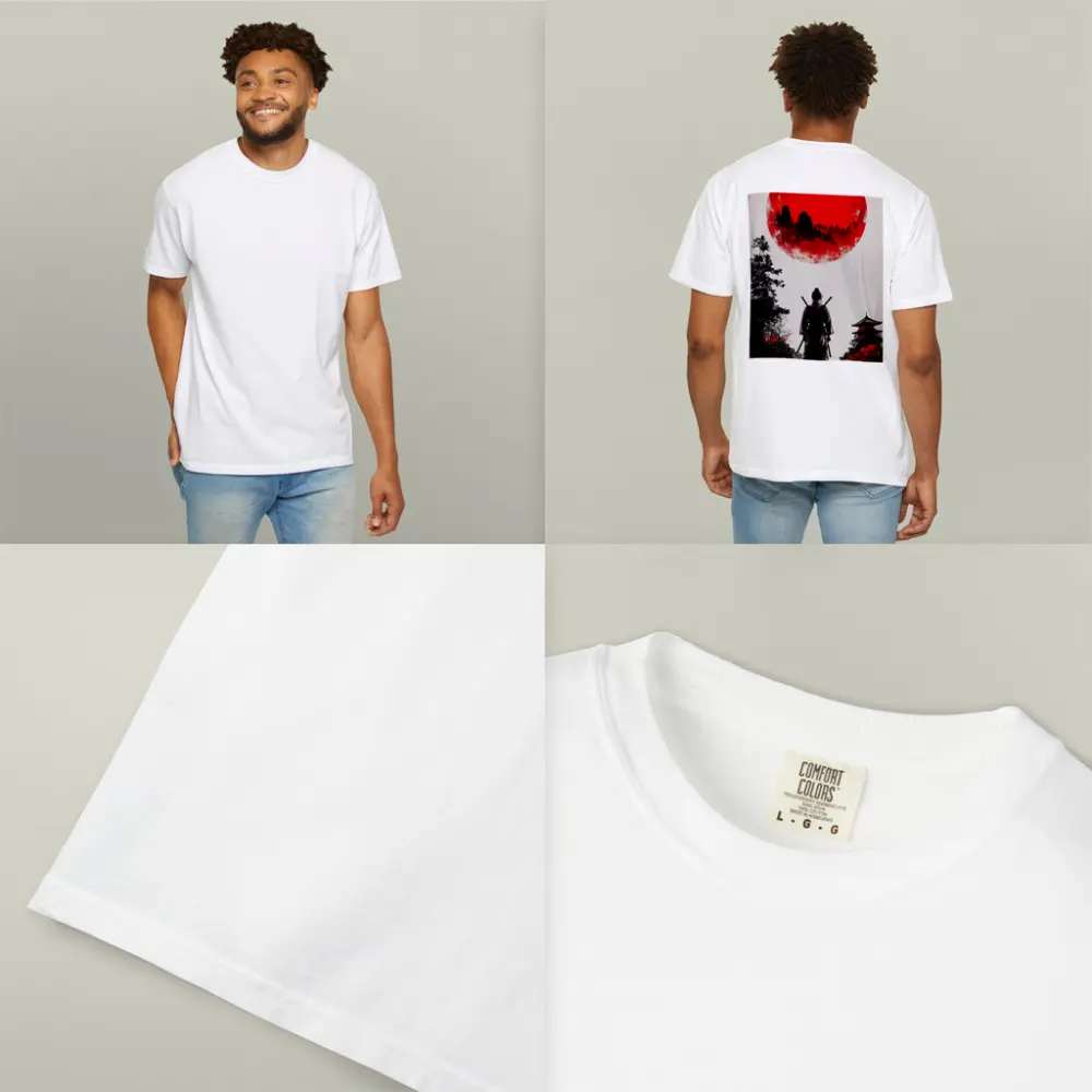Samurai Warrior Red Sun Japanese Art – T-Shirts