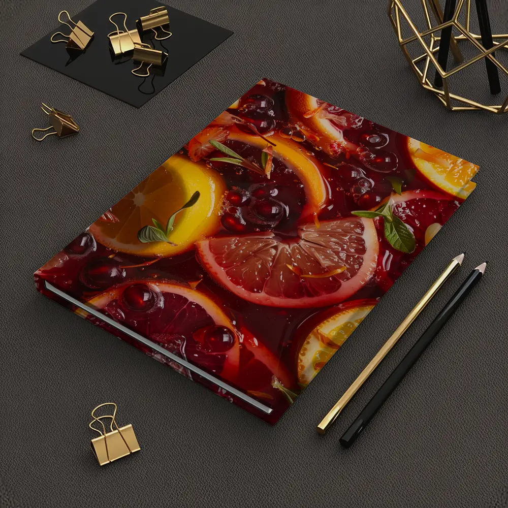 Red Sangria With Citrus Fruits And Berries – Notebooks