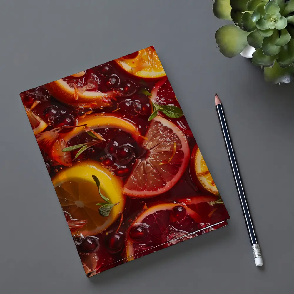 Red Sangria With Citrus Fruits And Berries – Notebooks