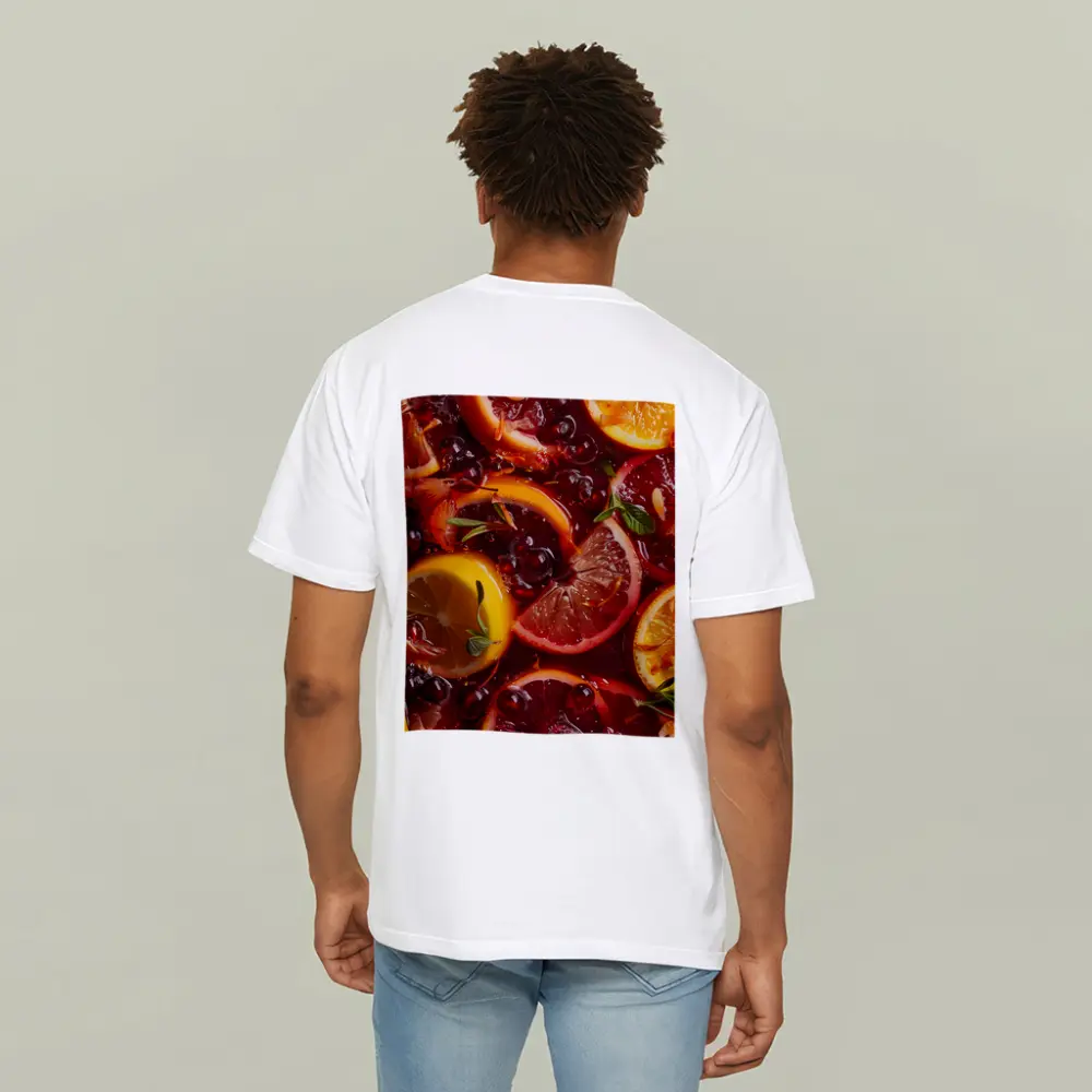 Red Sangria With Citrus Fruits And Berries – T-Shirts