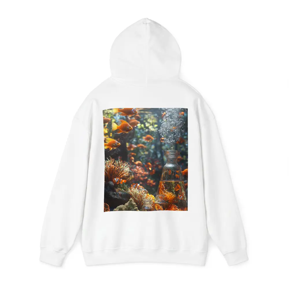 Goldfish Swimming Coral Reef Underwater Scene – Hoodies