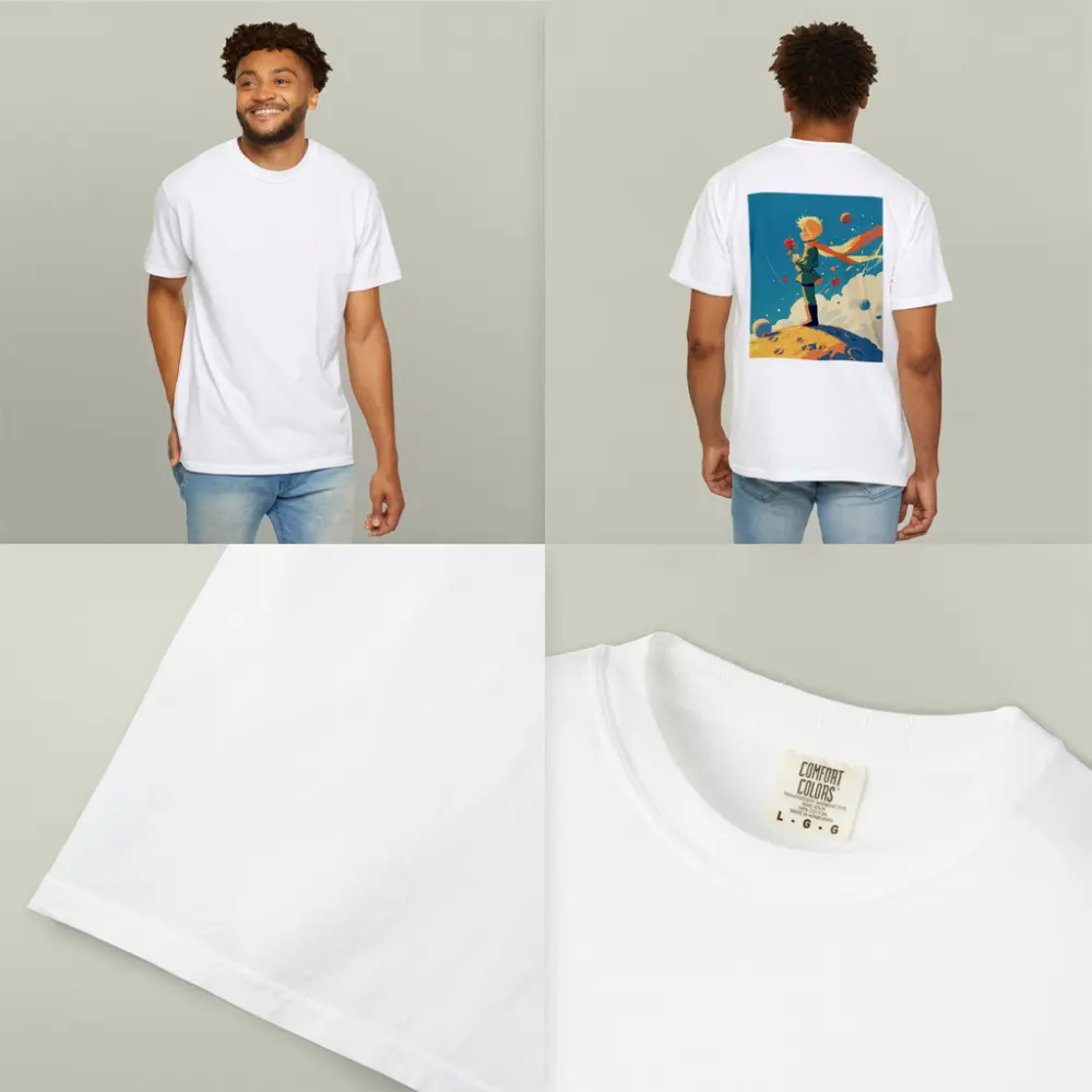 Little Prince Boy Standing On Small Planet – T-Shirts