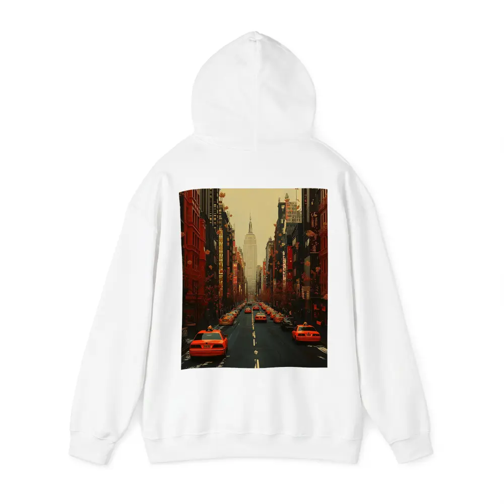 New York City Street Yellow Taxis Empire State – Hoodies