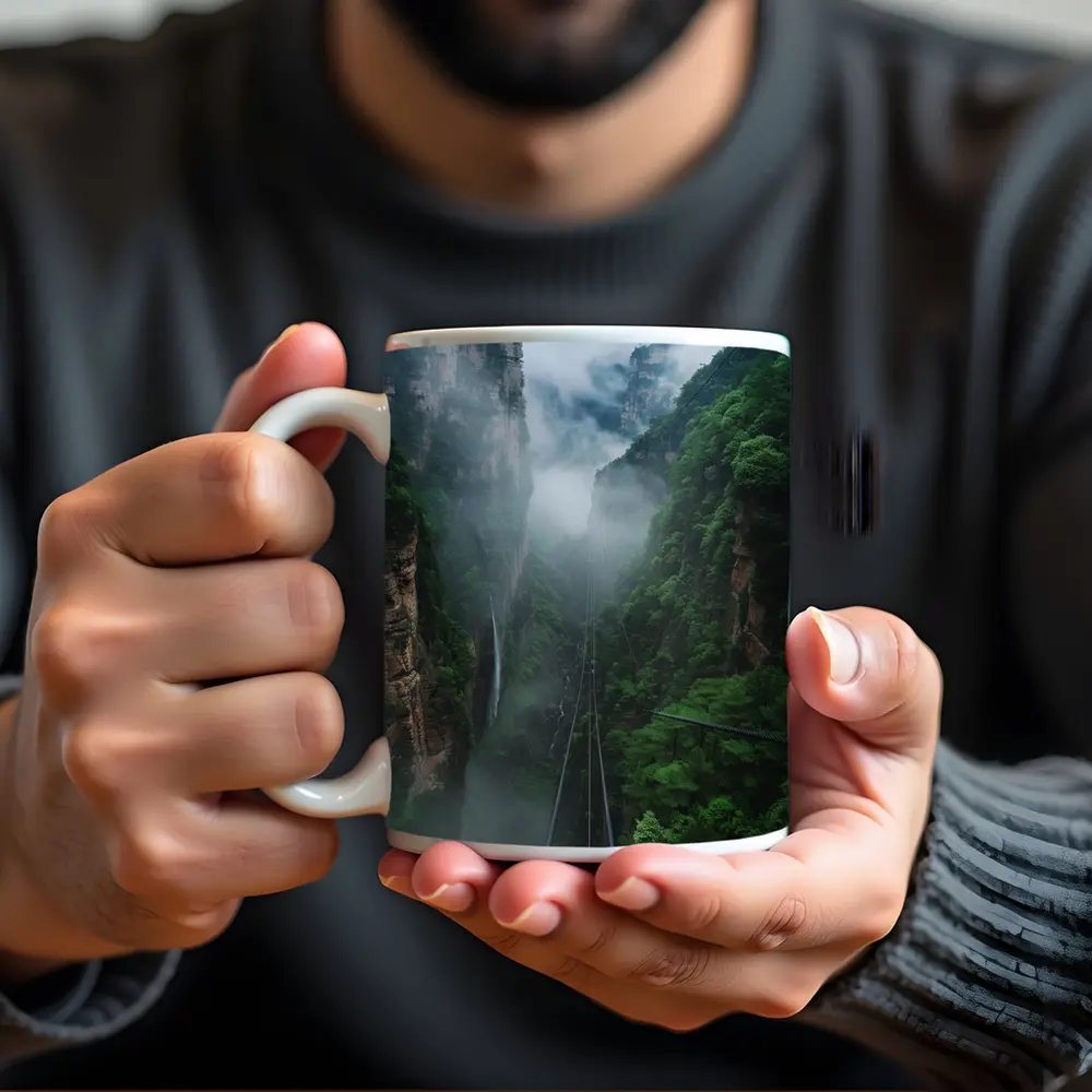 Misty Canyon Bridge Green Mountain Gorge – Mugs